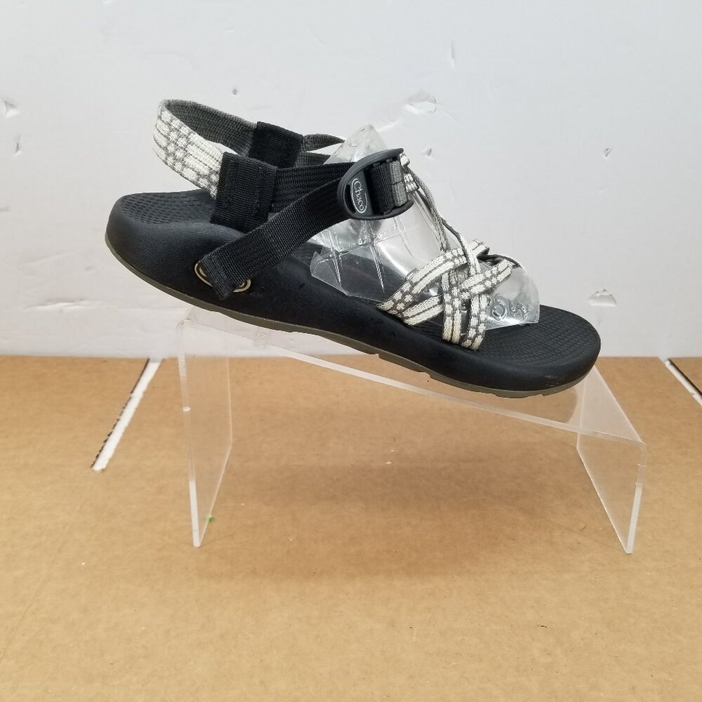 Chaco Women's Black and White Patterned Strap Sandals